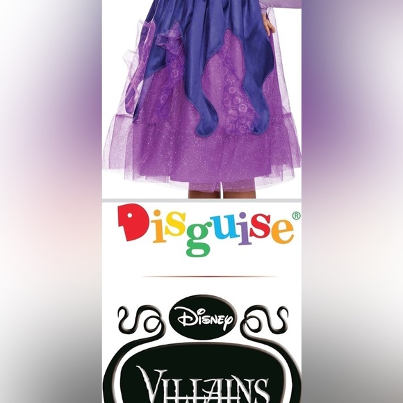 Disney Villains Purple and Blue Costume for Kids - Picture 8 of 9